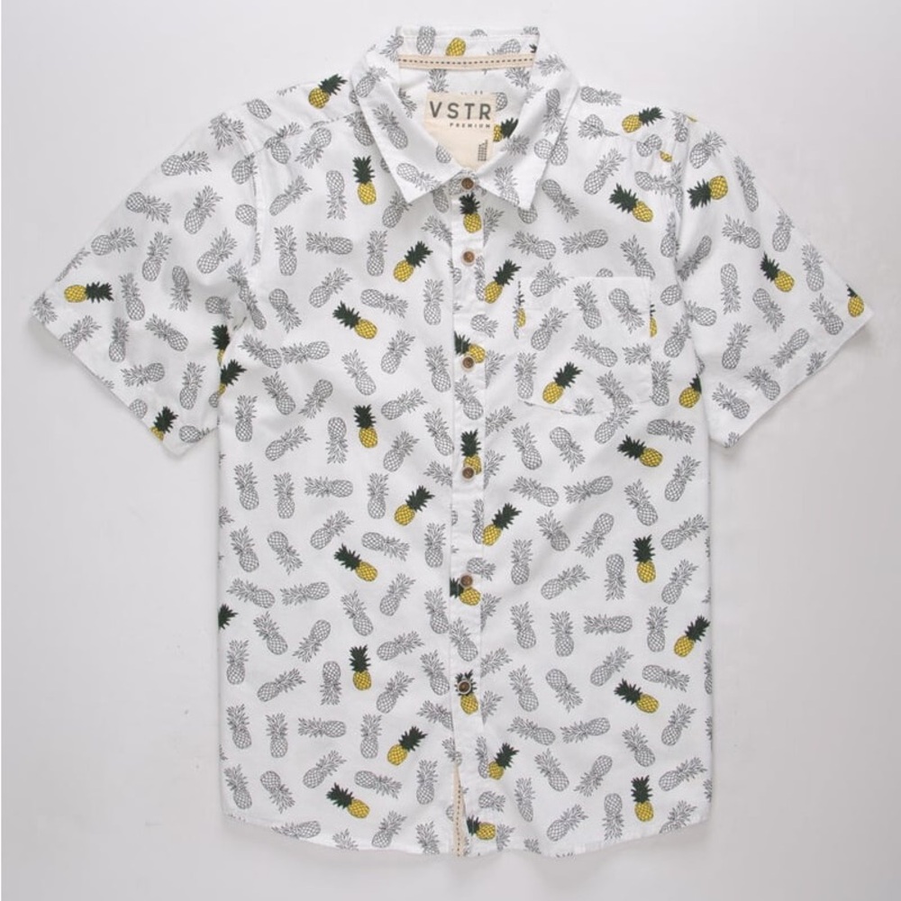 VSTR Premium pineapple printed button down